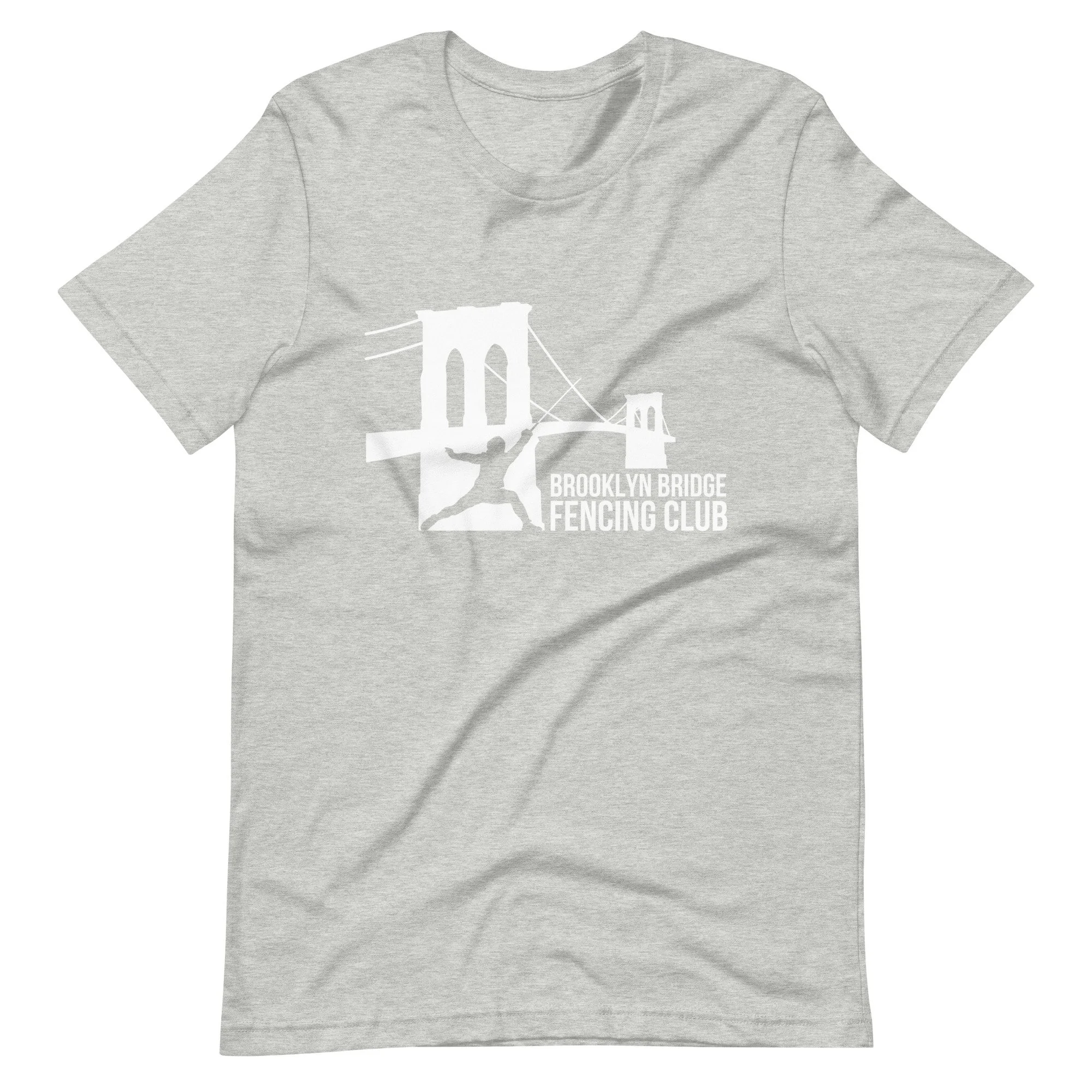 Classic White Logo T-Shirt — Brooklyn Bridge Fencing Club