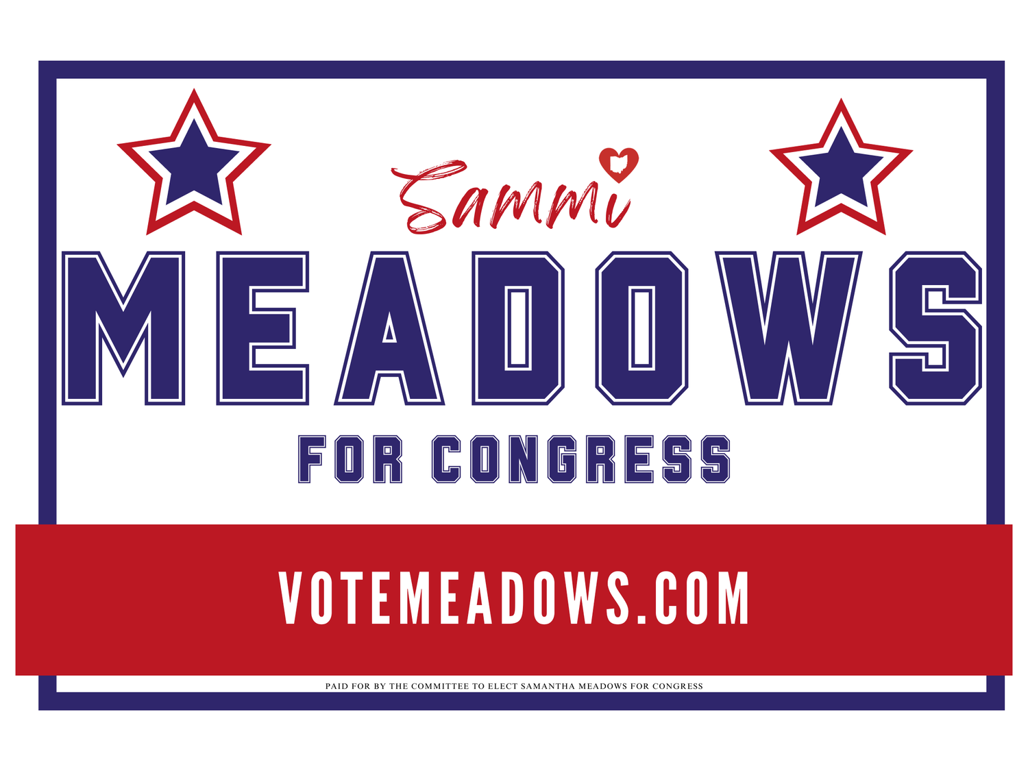 Stand with Samantha Meadows, and she will stand by you. 