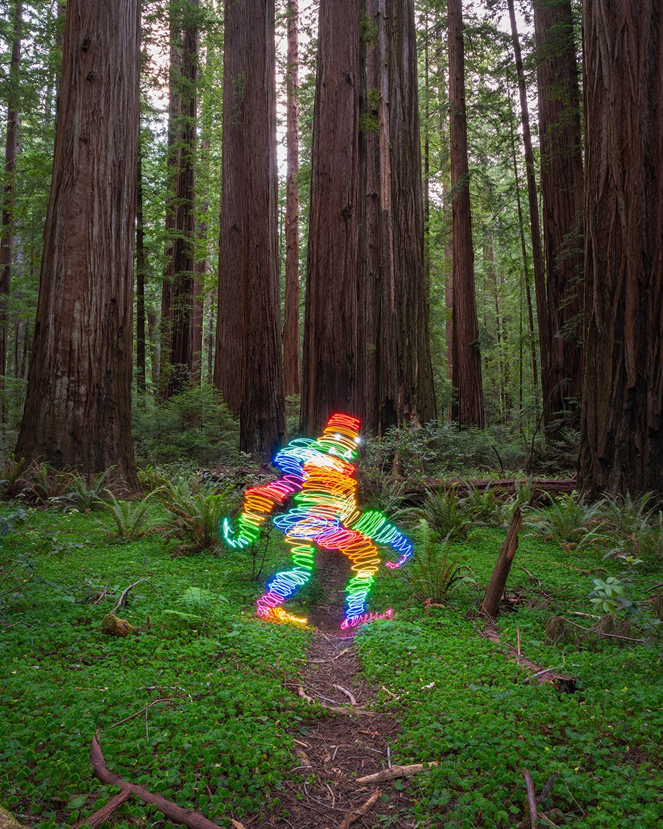 Hurtig befolkning Husarbejde Rainbow Bigfoot Print — DARIUSTWIN - Light Painting Photography