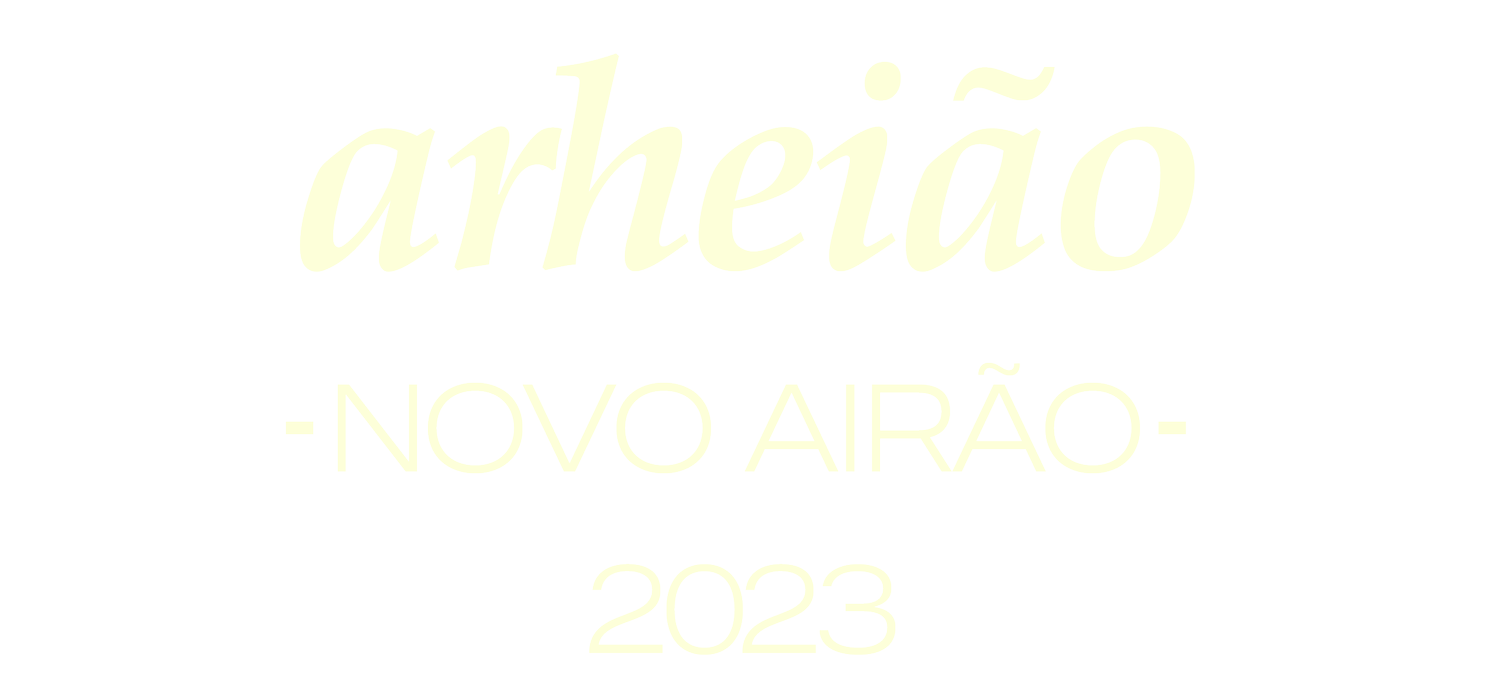 arheião – NOVO AIRÃO – 2023
