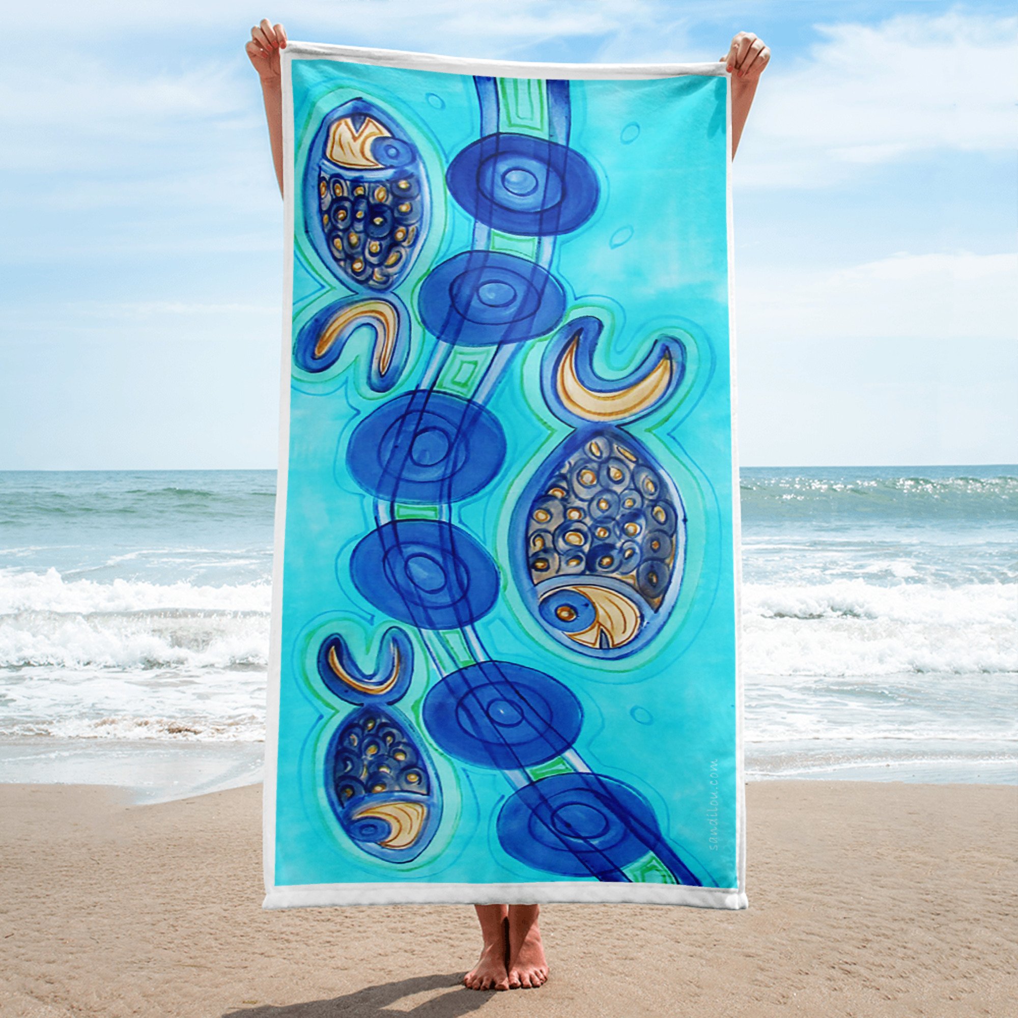 Full Color Sublimation Beach Towel 30x60