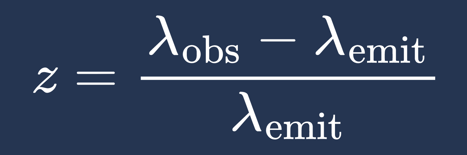 Définition du décalage vers le rouge