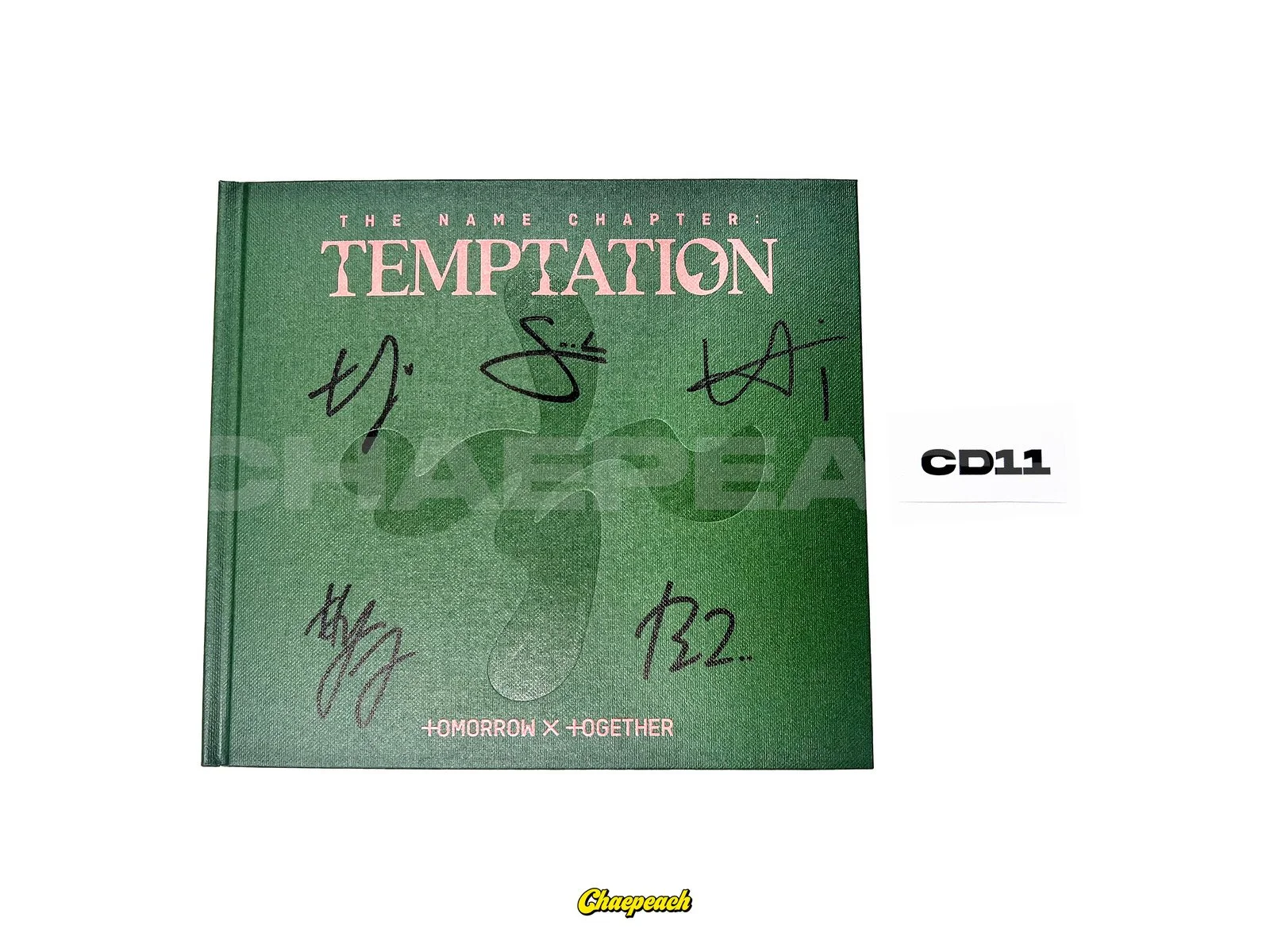 大特価 TOGETHER X TOMORROW TXT TEMPTATION chaepeach — ALBUM SIGNED アイドルグッズ