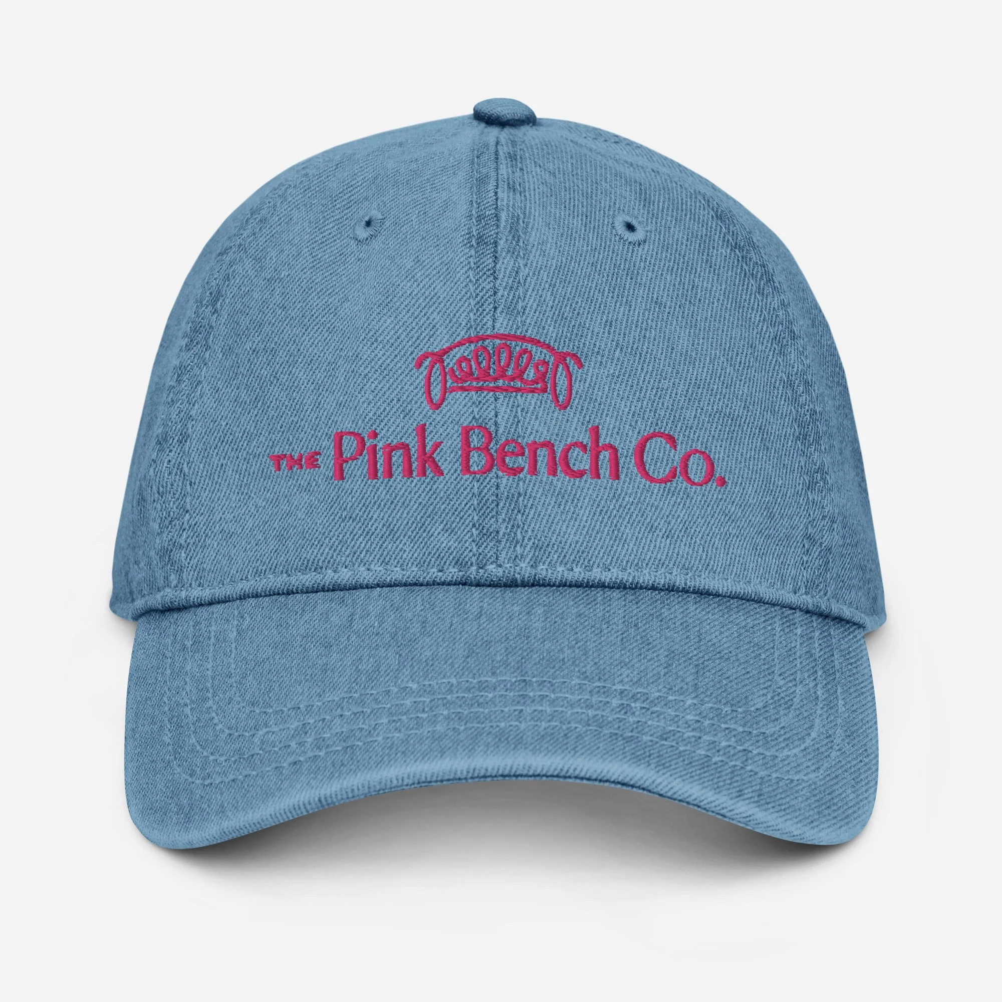 Pink denim hat cheap