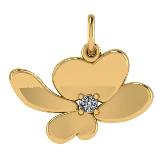 RWC Diamond Dogwood Necklace, 14k Gold, .06 ctw — Brilliant Atlanta: Custom  Design Studio + Jewelry Boutique