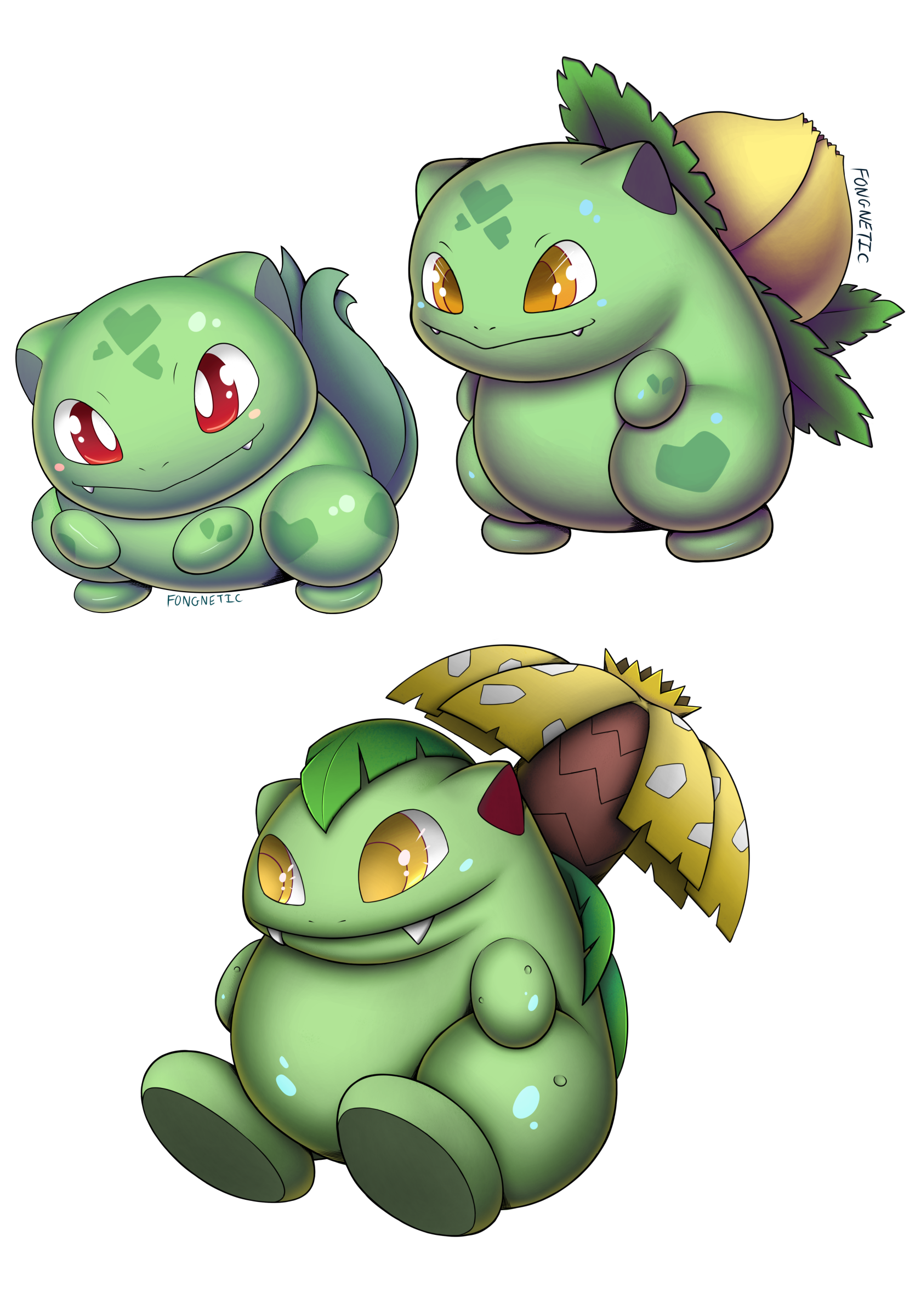 Chibi Bulbasaur Evolution Line