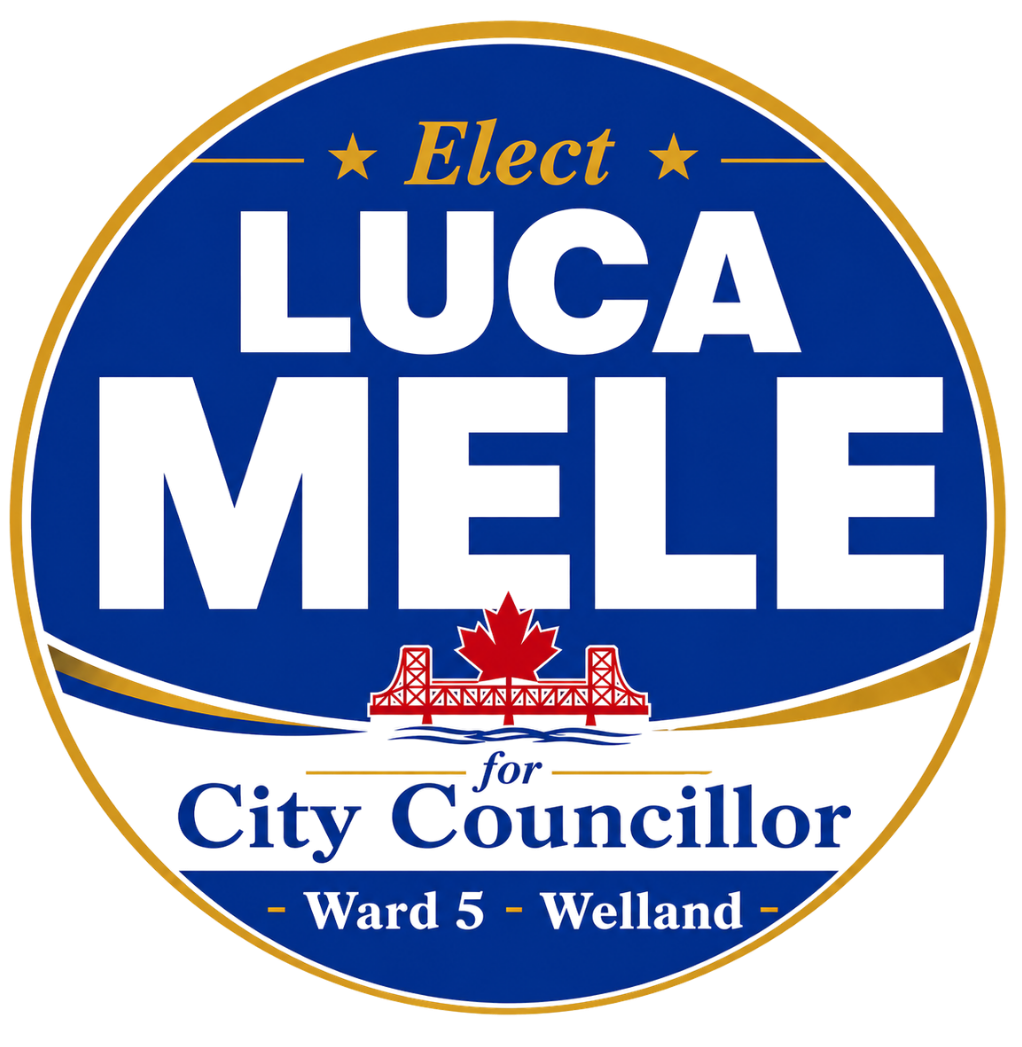 Vote Luca Mele for Welland Ward 5 City Councillor