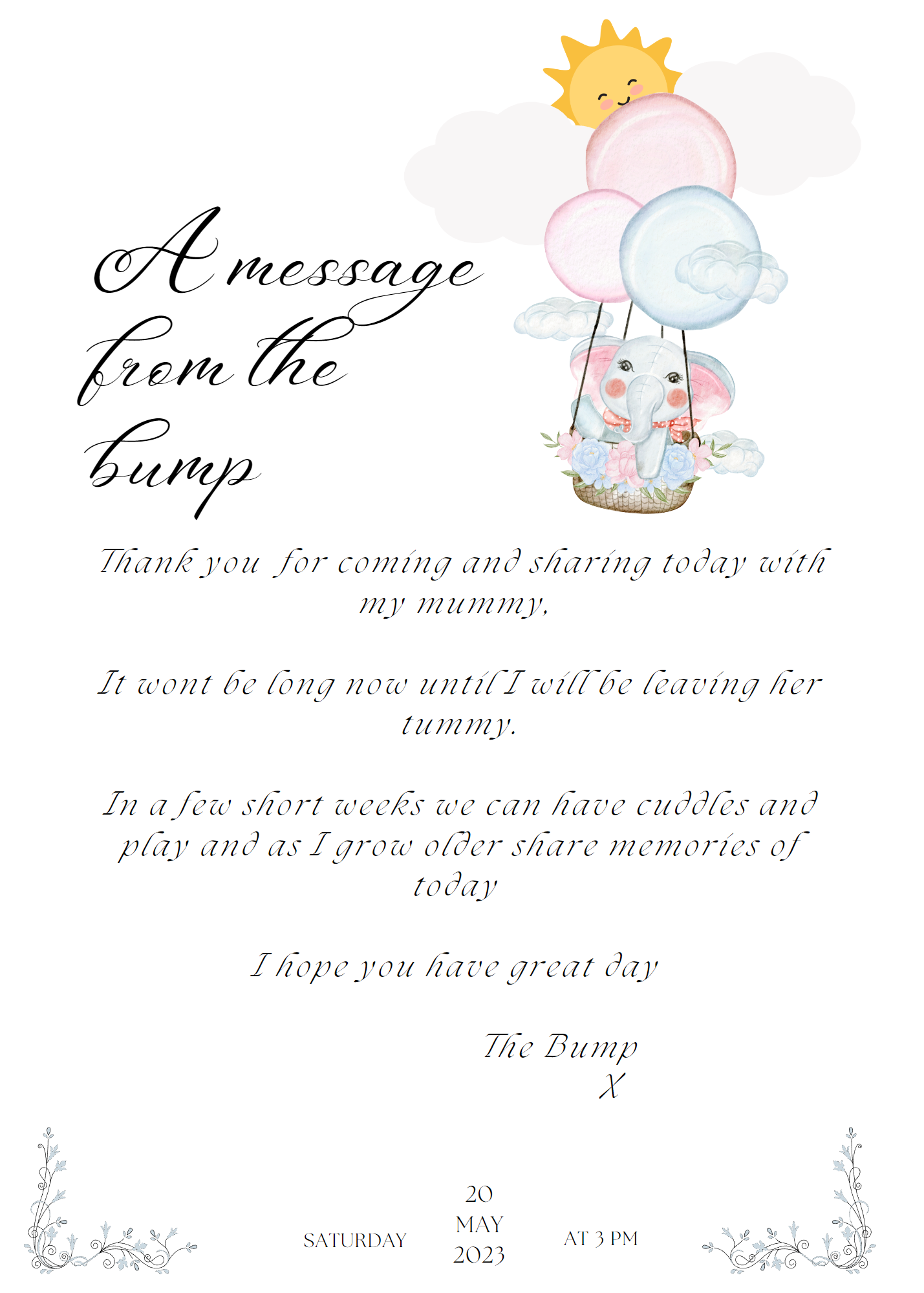 The Bump Baby Shower Invitations