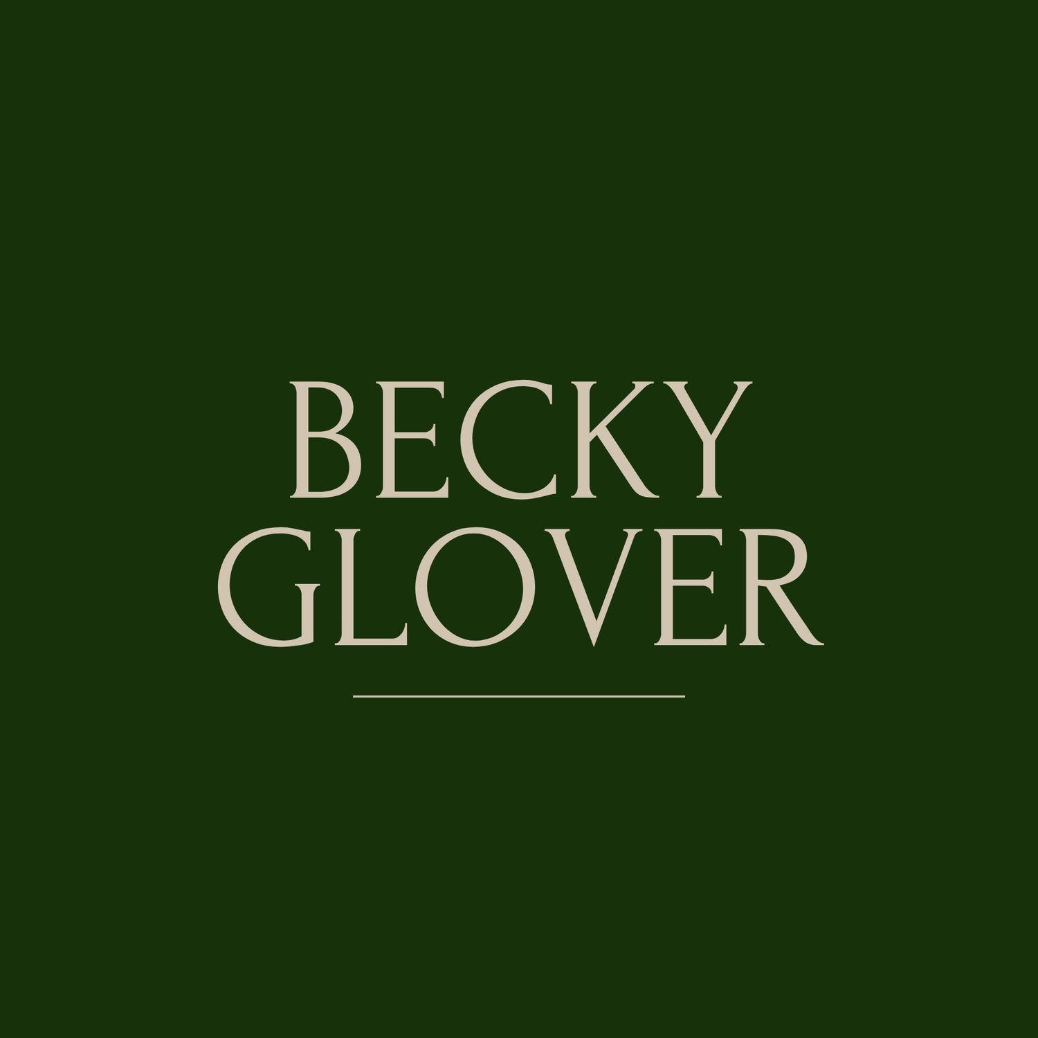 BECKY GLOVER