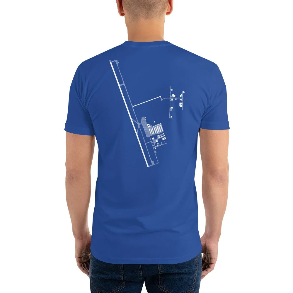 blue fitted t shirt
