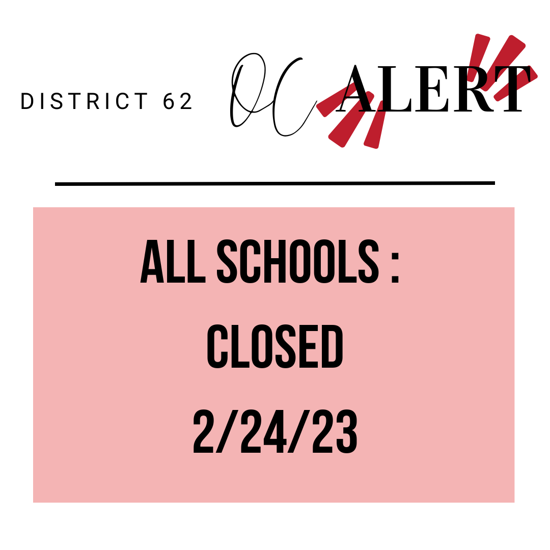 All Schools closed Friday, February 24th.
