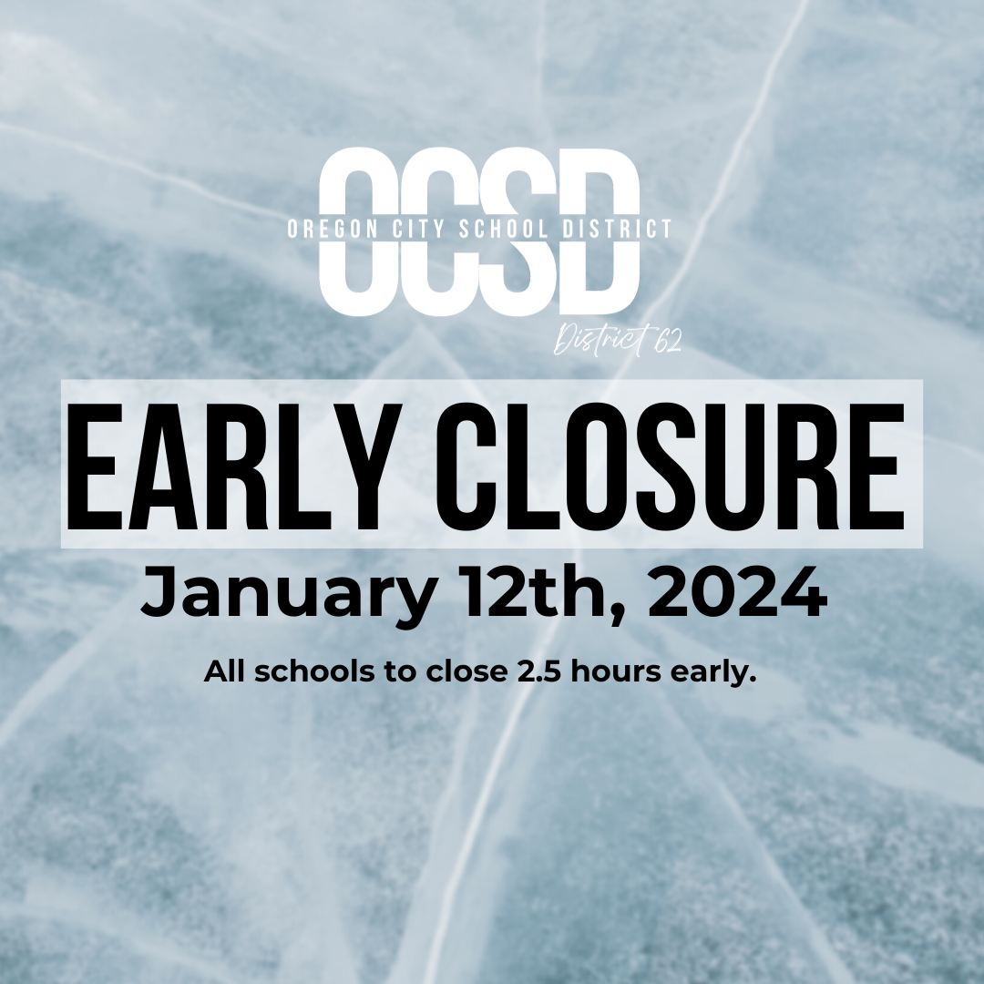 All Schools - 2.5 hour early closure 1/12/24