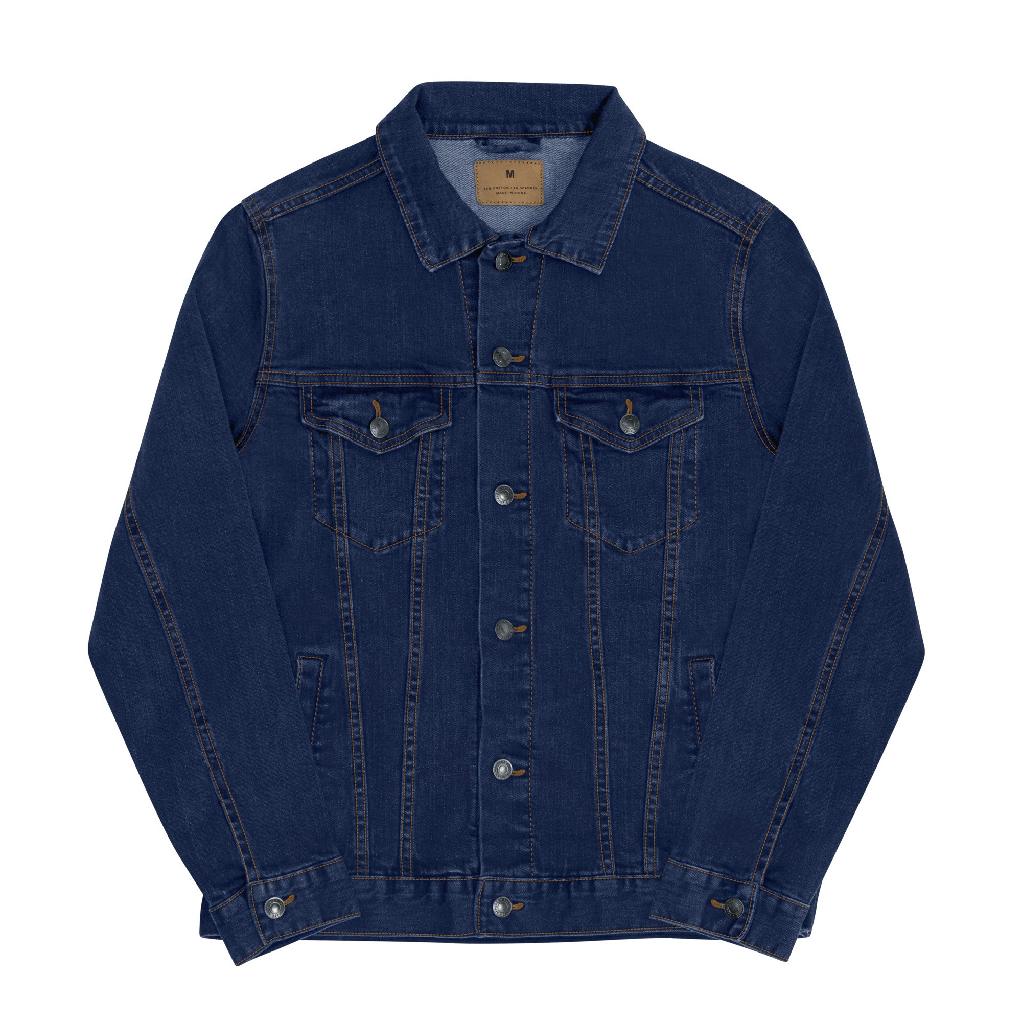 VR Unisex Embroidered Denim Jacket — Voices Rock Canada VR Unisex Embroidered Denim Jacket — Voices Rock Canada