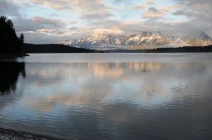 Grand Tetons at sunrise