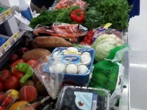 healthy shopping cart