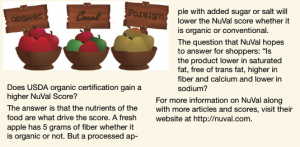 NuVal and Organics