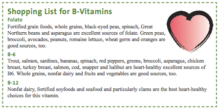 Stock up on foods full of B vitamins!