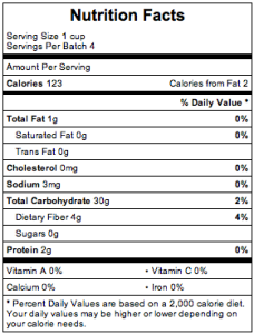 Nutrition Facts