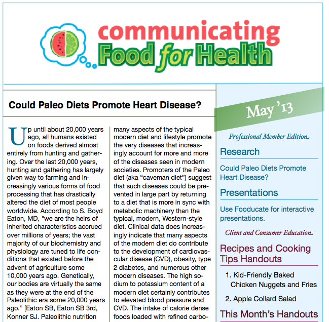 May 2013 Newsletter