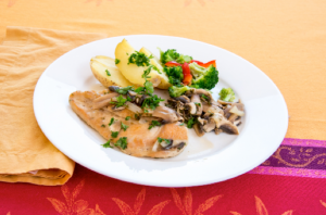 Chicken and Mushrooms!