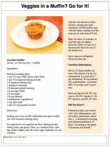 Zucchini Handout Download