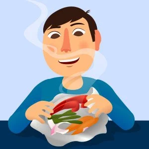 Grilled packets of veggies are a snap!