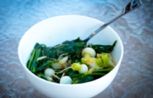 Braised Baby Turnip Greens
