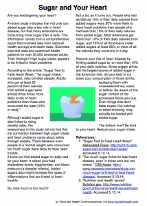 Sugar Heart Health Handout