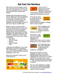 Rainbow Salad Handout