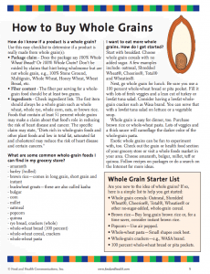 Whole Grains for Everyone