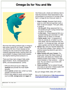 Omega-3 Handout