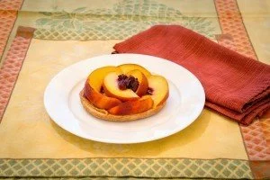 Peach Breakfast Pizza