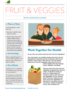 Free Nutrition Handout