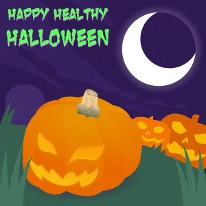 Healthy Halloween Theme Card