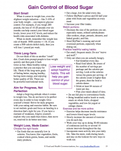 Gain Control of Blood Sugar