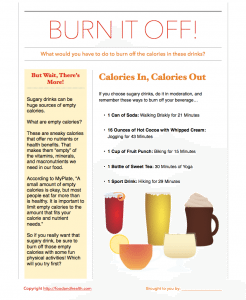 Beverage and Exercise