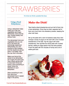 Strawberry Plate