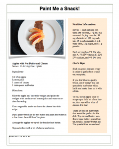 Apple Snack Handout