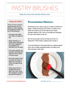 Pastry Brush Handout