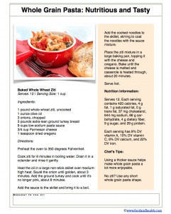 Baked Whole Wheat Ziti