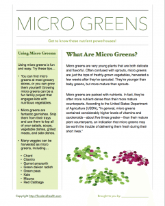 Micr Greens Handout