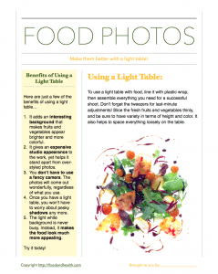 Light Table Handout
