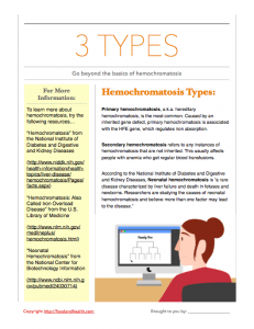 Hemochromatosis Handout