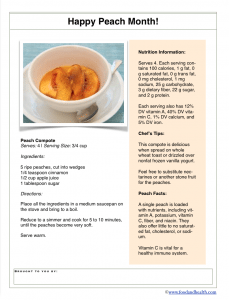 Peach Compote Recipe