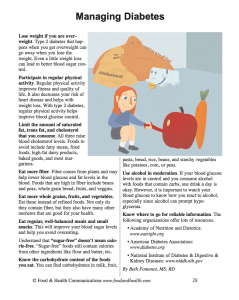 Managing Diabetes