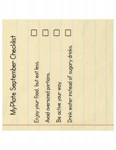 September Checklist Image