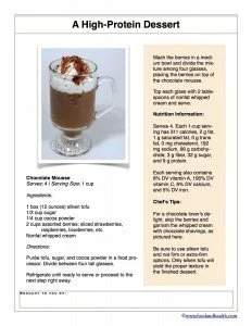 Protein Chocolate Mousse