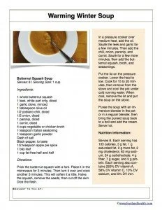 Pressure Cooker Butternut Soup