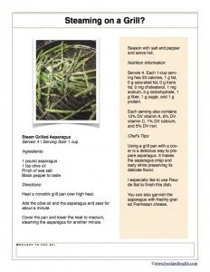 Steam Grilled Asparagus