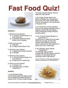 Fast Food Quiz